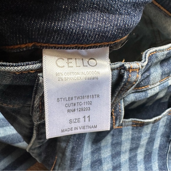 Cello Women's Blue Striped Jeans - Picture 4 of 7